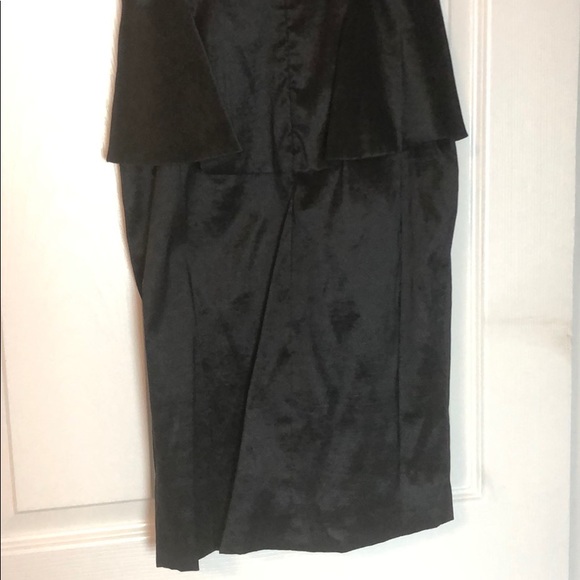 CACHE Black Lace Peplum Dress Size 2 - Picture 6 of 6